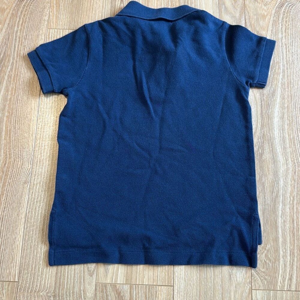 POLO by RALPH LAUREN ..Boys Navy 'State University' Print Polo Shirt Sz 2 - Picture 3 of 5